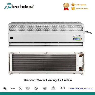 水暖かい蒸化器の熱する空気カーテンの熱湯の源の頭上式の空気障壁