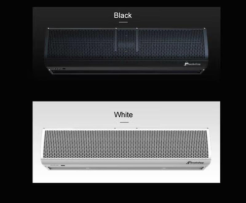 コンパクトブラックエアカーテン 0.9m～2m リモコン付き 220-240V